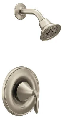 Duscharmatur traditionell gebürstetes Nickel Wandmontage 1 Griff