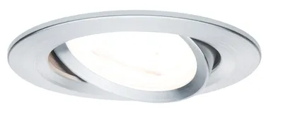 Produktbild von Paulmann Premium Einbauleuchten Set Nova rund schwenkbar dimmbar LED 1x7W 230V GU10 51mm Alu gedreht/Alu Zink