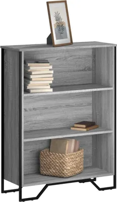 Immagine prodotto di Maison Exclusive - Libreria grigio Sonoma 80x31x106 cm Materiale ligneo
