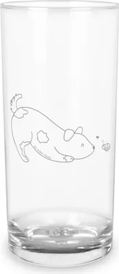Produktbild von Mr. & Mrs. Panda Tumbler Hund Marienkäfer 200 ml - Transparent - Geschenk, Glas, Mischlingshund, Longdrinkglas, Mischlinghund, Sprüche, Trinkglas, Wasserglas, Neugierig
