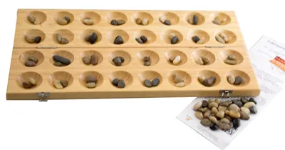 Produktbild von 2GETHER Hus Bao Kalaha  Bohnenspiel Strategiespiel Edelsteinspiel