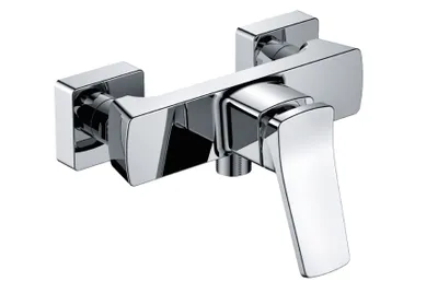Produktbild von Schütte Design-Duscharmatur STILO Einhebelmischer mit Brauseschlauchanschluss Badarmatur Chrom 34840