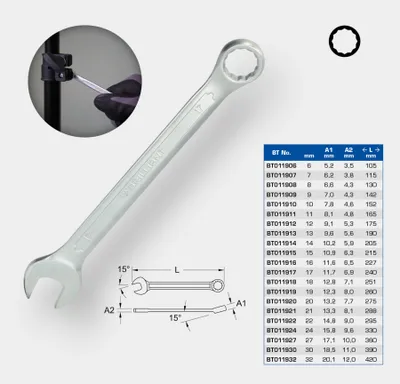 Obrázok produktu pre Brilliant Tools Kombinovaný kľúč, 10 mm