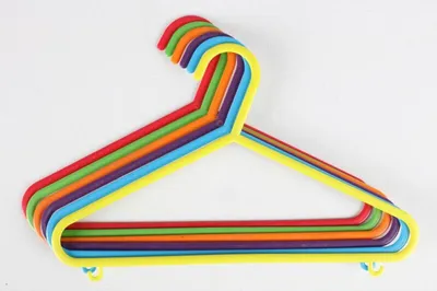 Produktbild von 48x 6er Set Kinder Kleiderbügel bunt mini klein Kleidung aufhängen Kunststoff
