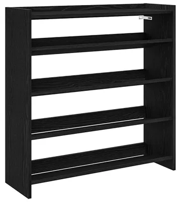 Immagine prodotto di vidaXL Portascarpe nero 80x25x81 cm Materiale a base di legno