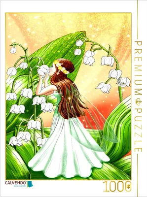 Produktbild von CALVENDO Puzzle Blumen-Elfe | 1000 Teile Lege-Größe 64x48cm Foto-Puzzle für glückliche Stunden
