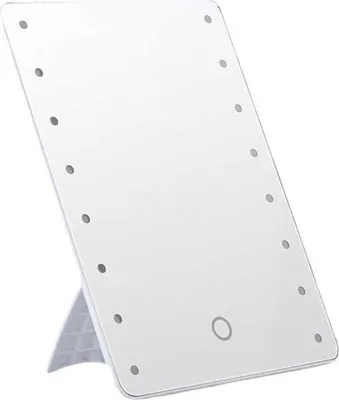 Immagine prodotto di INF Specchio per Trucco LED con Supporto: Touch, Dimmerabile, 3 Luci, 255x185mm Bianco