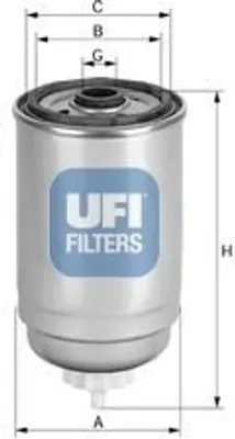 Produktbild von Kraftstofffilter UFI 24.397.00 für BMW 3 Limousine (E36) Filtereinsatz