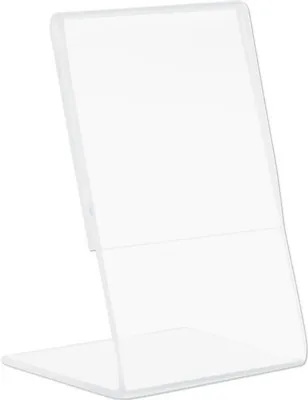 Produktbild von Tischaufsteller schräg transparent DIN A8