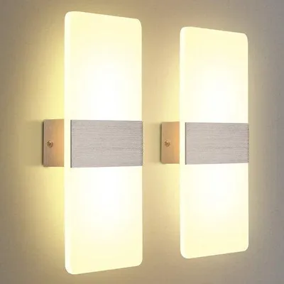 Image de Applique murale LED en acrylique - 6 W - 29 cm - 3000 K (blanc chaud) - orientable et amovible