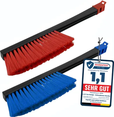 Produktbild von 2 Schneebesen Farbe zufällig Murska® Schneefeger 395mm lang Schneebürste Original aus Finnland