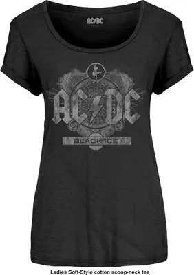 Produktbild von AC/DC Black Ice Black L Damen T-Shirt