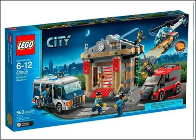 Produktbild von Lego City 60008 Museums Raub Inkl. 2 Autos Und Helikopter