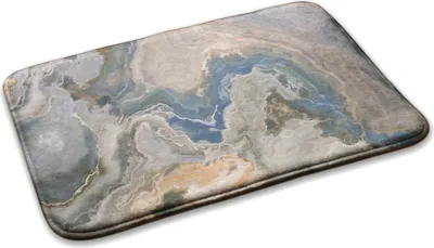 Produktbild von Teppich Teppich Wohnzimmer Schlafzimmer Modern - 75 cm x 45 cm - Abstraktes Marmor