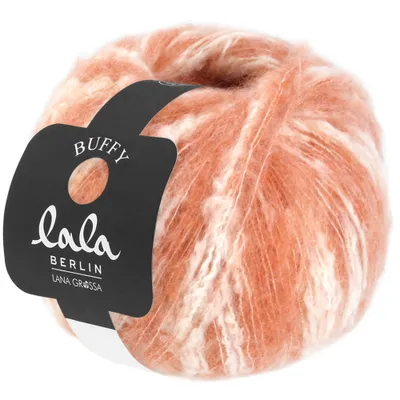 Produktbild von Lana Grossa lala Berlin Buffy, Farbe:001 - Lachs/Rohweiß