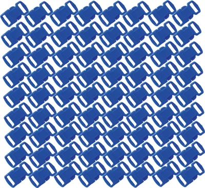 Produktbild von 75x Steckschnalle Gurtschnalle Verschluss Klickverschluss Paracord Rucksack blau