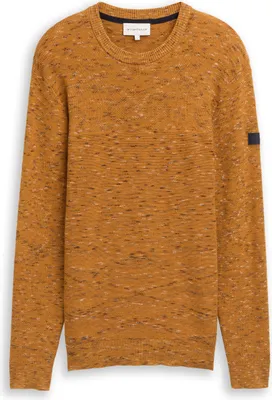 Produktbild von Space Dye Pullover mit Rundhalsausschnitt