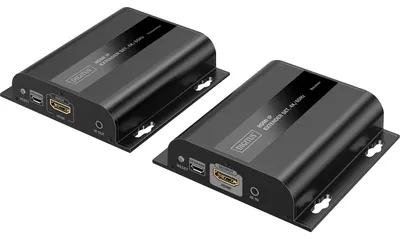 Obrázek produktu pro Digitus DS-55351, 4096 x 2160 px, AV vysílač a přijímač, 200 m, Kabel, Černá, HDCP