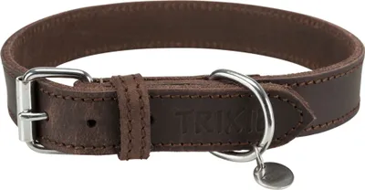 Obrázok produktu pre Trixie Kožený obojok RUSTIC - tmavohnedý Veľkosť: M-L:42-48cm/25mm