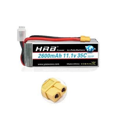 Productafbeelding van RC LiPo-batterij, diverse spanningsopties, groot capaciteitsbereik, 3S 2600mAh 35C, XT60 connector