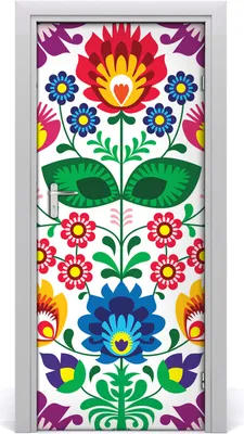 Produktbild von Tulup Türaufkleber 85x205 cm Dekorative Aufkleber Selbstklebend Wasserdichte Tapete Abnehmbar Schlafzimmer Wohnzimmer Wohnkultur - ethnisches Modell