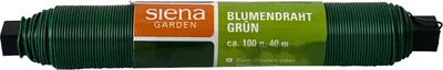Produktbild von Blumendraht grün à 100 g auf Holzstab, Ø 0,7 mm
