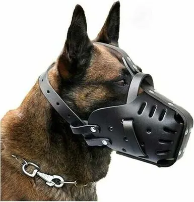 Produktbild von Maulkörbe aus Leder für Dobermänner, Abwehrmaulkörbe für mittelgroße und große Hunde, Bissschutzmasken, Hundetraining