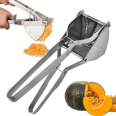 Obrázok produktu pre Kuchynský nástroj z nehrdzavejúcej ocele – lis na zemiaky, 29 cm