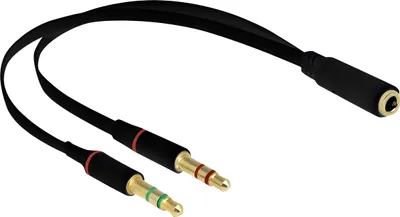 Immagine prodotto di DELOCK Klinkenadapter 3,5mm -> 2x 3,5mm Bu/St 0.20m