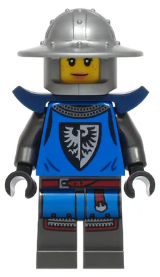 Productafbeelding van LEGO Minifiguur Zwarte Valk - Vrouwelijk, gedetailleerde benen in donkergrijs (bdp218)
