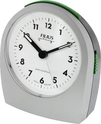 Filius 0545-19 Funk-Wecker Silbergrau-Graphit 1