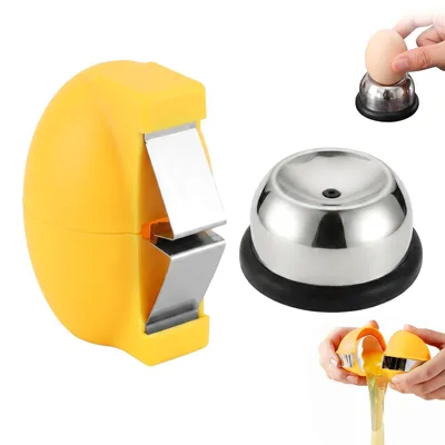Eieröffner-Set mit Eierstecher, Edelstahl, für gekochte Eier