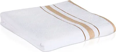 Produktbild von 8 er SET WEISS BADETUCH 500g/m² 100% BAUMWOLLE 100x150