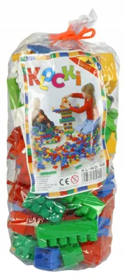 Obrázek produktu pro Barevná stavebnice pro děti v kontejneru 98 dílků