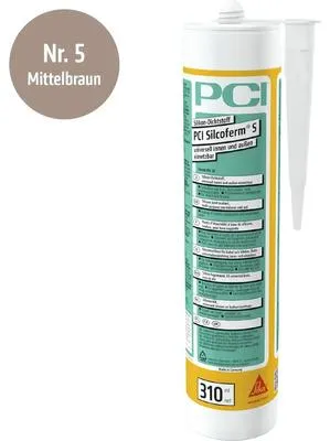 Produktbild von PCI Silcoferm® S Silikon Dichtstoff für innen und aussen mittelbraun 310 ml