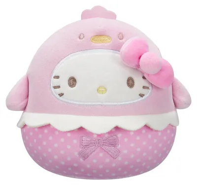 Obrázek produktu pro Squishmallows, plyšová hračka Hello Kitty, velikost 20 cm, kostým kuřete