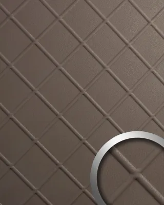 Obrázek produktu pro Nástěnný panel samolepící WallFace LEATHER 19544 imitace pravé kůže plastická matná hnědá 2,6 m2