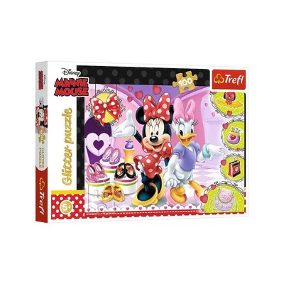 Produktbild von Glitzer Puzzle 100 – Disney Minnie Mouse