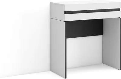 Produktbild von Konsolentisch, Flurtisch, 70x35x75 cm, mit Schublade, Eingangstisch, Weiß
