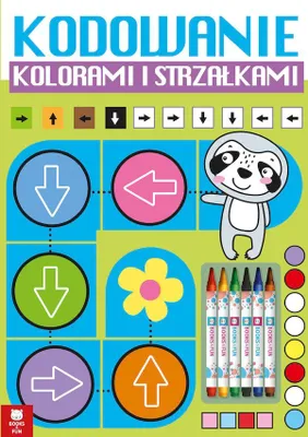 Obrázok produktu pre Kolorowanka dla dzieci Kodowanie Kolorami i Strzałkami edukacyjna