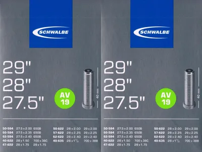 Produktbild von Schwalbe Schlauch AV19 40mm 40/62-584/635 Modell 2026