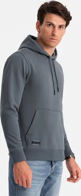 Produktbild von Ombre Clothing Herren-Kapuzenpullover mit Kapuze Okoello graphit S