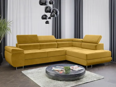 Produktbild von Sofa Couchgarnitur Sofagarnitur ALMA L mit Schlaffunktion und Bettkasten Wohnlandschaft Couch Polsterecke Eckcouch Polstergarnitur 15 Farben