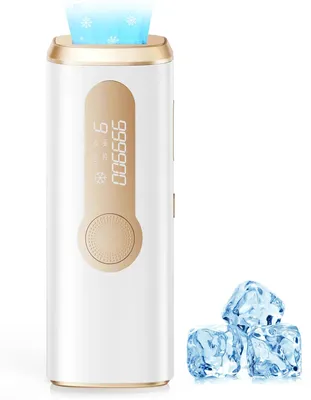 Produktbild von IPL Haarentfernung Laser - ICE PRO Fotoepilierer - 999900 Lichtimpulse - Eiskühlung schmerzfrei - HR/SC/RA Hautverjüngung - Gesicht & Körper - EU Stecker