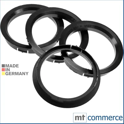 Produktbild von 4X Zentrierringe 76,0 x 66,1 mm schwarz Felgen Ringe Germany