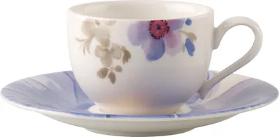 Obrázek produktu pro Villeroy & Boch Mariefleur Gris Basic, Sada, Vícebarevný, Porcelán, Espresso, 1 kusů, 235 g
