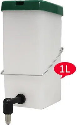 Produktbild von Kaninchen-Wasserspender, auslaufsicher, automatischer, sturzsicherer Trinkflaschenspender aus Edelstahl, 1 l