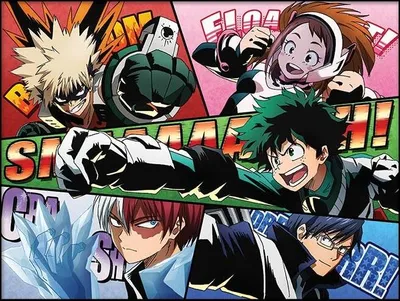 Produktbild von MY HERO ACADEMIA - Comic Action - Gerahmter Druck 30x40cm