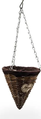 Produktbild von BLUMENAMPEL "CONE" | 24 cm, Weide | handgefertigtes Korbgeflecht