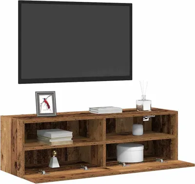 Zdjęcie produktu dla Szafka pod telewizor 2 pcs Stare drewno 100 x 30 x 30 cm